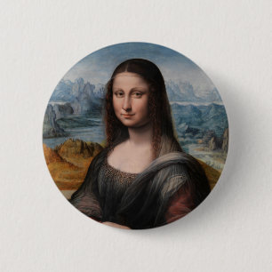 Leonardo da Vinci Mona Lisa Button