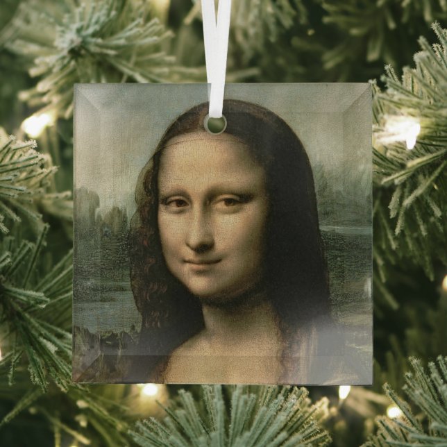 Leonardo da Vinci | Mona Lisa, c.1503-6 Glass Ornament (Insitu)