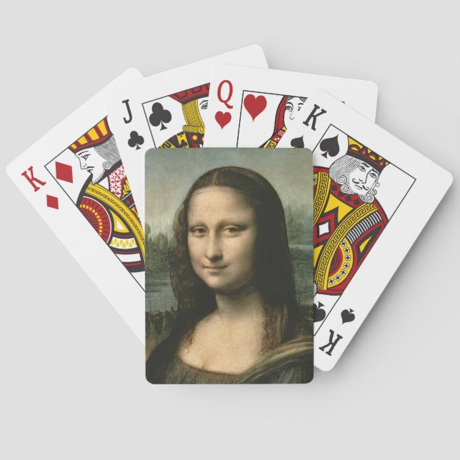 Leonardo da Vinci | Mona Lisa, c.1503-6 Poker Cards (Back)