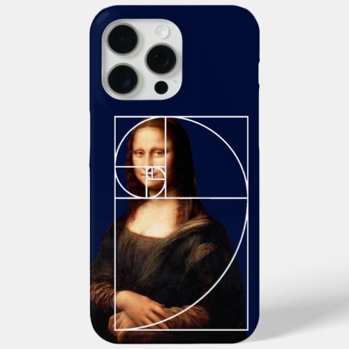 Leonardo da Vinci Mona Lisa Fibonacci Sequence iPhone 15 Pro Max Case