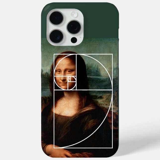 Leonardo da Vinci Mona Lisa Fibonacci Sequence Case-Mate iPhone Case (Back)