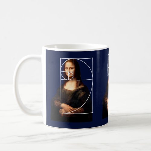 Leonardo da Vinci Mona Lisa Fibonacci Sequence Coffee Mug