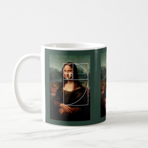 Leonardo da Vinci Mona Lisa Fibonacci Sequence Coffee Mug