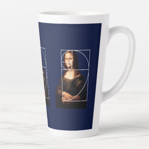 Leonardo da Vinci Mona Lisa Fibonacci Sequence Latte Mug