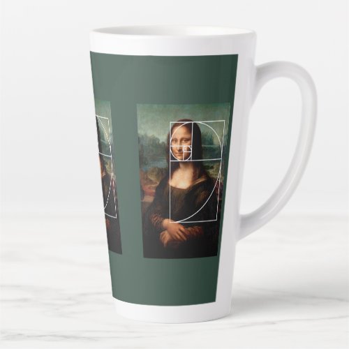 Leonardo da Vinci Mona Lisa Fibonacci Sequence Latte Mug