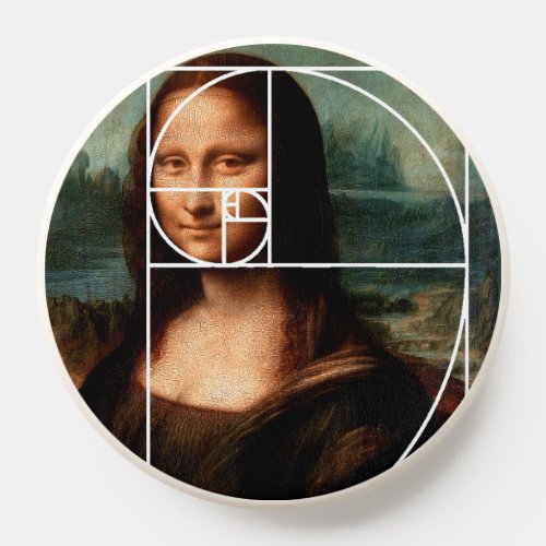 Leonardo da Vinci Mona Lisa Fibonacci Sequence PopSocket