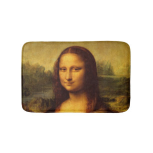 Leonardo Da Vinci Mona Lisa Fine Art Painting Bath Mat