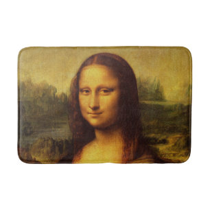 Leonardo Da Vinci Mona Lisa Fine Art Painting Bathroom Mat