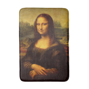 Leonardo Da Vinci Mona Lisa Fine Art Painting Bathroom Mat
