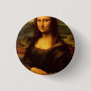 Leonardo Da Vinci Mona Lisa Fine Art Painting Pinback Button