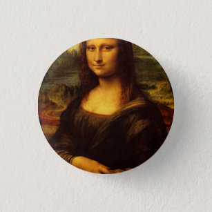 Leonardo Da Vinci Mona Lisa Fine Art Painting Pinback Button