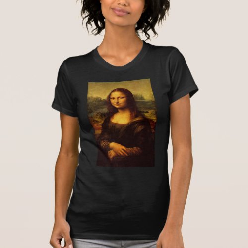 Leonardo Da Vinci Mona Lisa Fine Art Painting T_Shirt