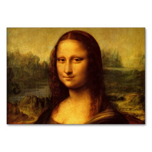 Leonardo Da Vinci Mona Lisa Fine Art Painting Table Number