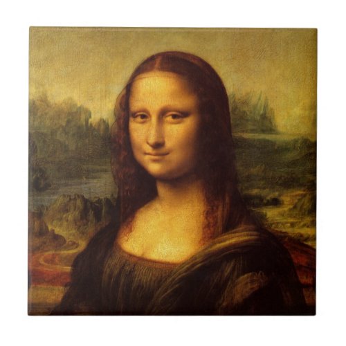 Leonardo Da Vinci Mona Lisa Fine Art Painting Tile