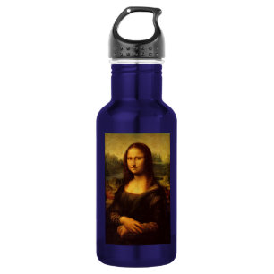 Leonardo Da Vinci Mona Lisa Fine Art Painting Water Bottle