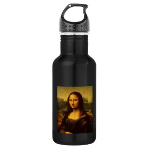 Leonardo Da Vinci Mona Lisa Fine Art Painting Water Bottle