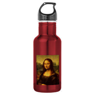 Leonardo Da Vinci Mona Lisa Fine Art Painting Water Bottle