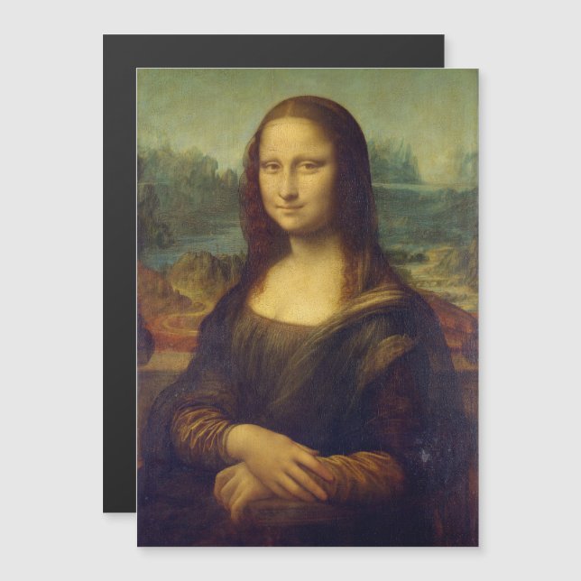 Leonardo Da Vinci, Mona Lisa, La Gioconda Magnetic Invitation (Front/Back)