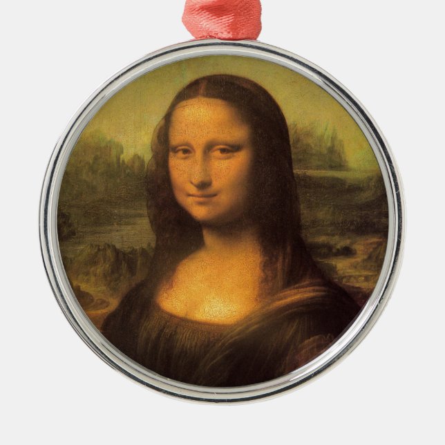 Leonardo Da Vinci' Mona Lisa Metal Ornament (Front)