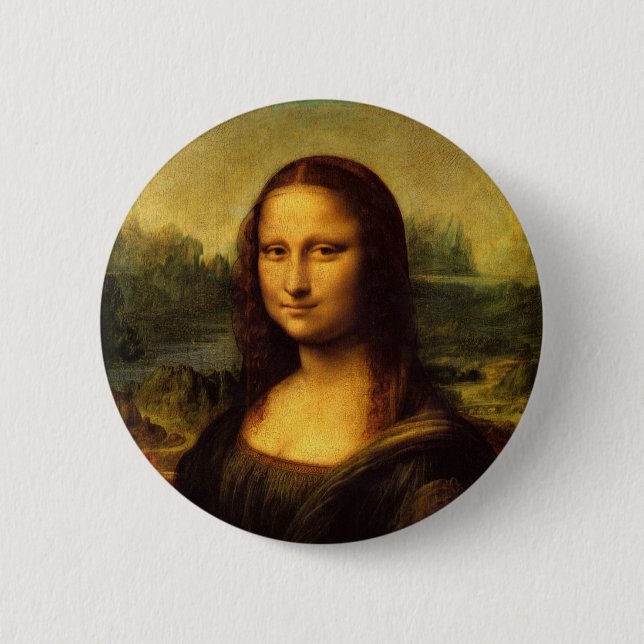 Leonardo Da Vinci - Mona Lisa Pinback Button (Front)