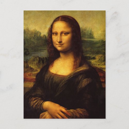 Leonardo da Vinci Mona Lisa Postcard