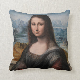 Leonardo da Vinci Mona Lisa Throw Pillow