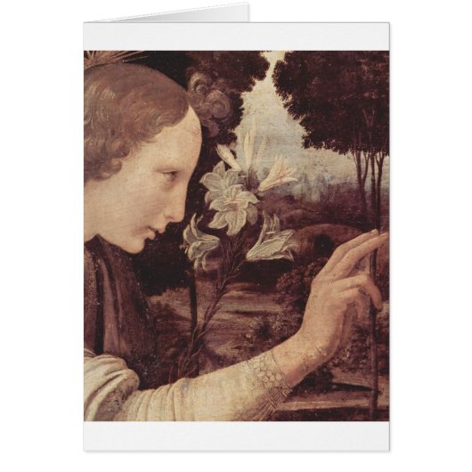 Leonardo Da Vinci Painting circa 1472-1475 Cards (Front)