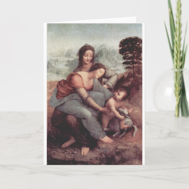 Leonardo Da Vinci Painting circa 1510 Card (Front)