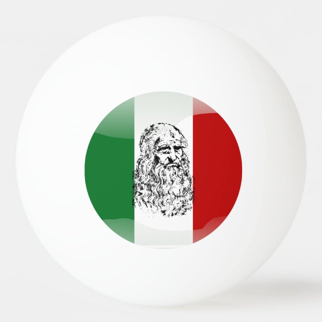Leonardo da Vinci Ping-Pong Ball (Front)