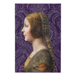 Leonardo da Vinci Portrait La Bella Principessa Faux Canvas Print