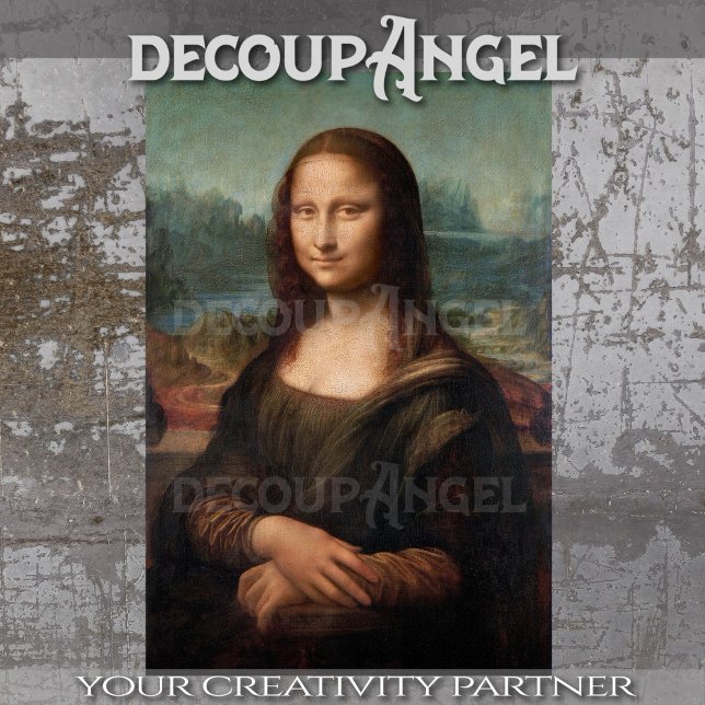 Leonardo da Vinci Portrait of Mona Lisa Decoupage Tissue Paper (Creator Uploaded)