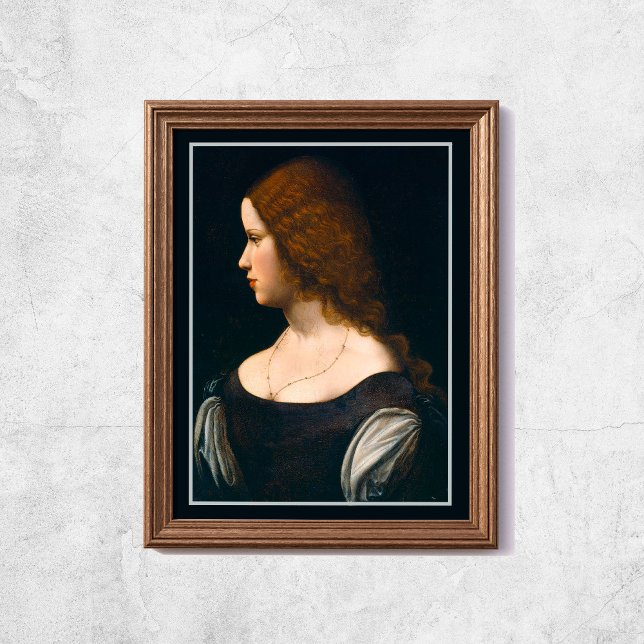 Leonardo Da Vinci Portrait Young Lady Famous Art Poster (Leonardo Da Vinci Portrait Young Lady Famous Art Poster
)