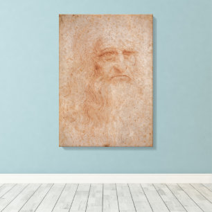 Leonardo Da Vinci, Presumed Self-Portrait Canvas Print