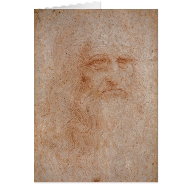 Leonardo Da Vinci, Presumed Self-Portrait Cards (Front)