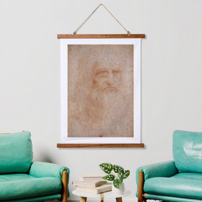 Leonardo Da Vinci, Presumed Self-Portrait Hanging Tapestry (Living Room)