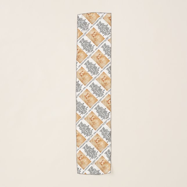 Leonardo da Vinci Relaxation Work Judgment Power Scarf (Front)