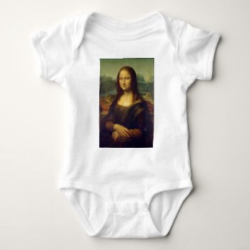 Leonardo Da Vinci’s Mona Lisa Baby Bodysuit by ThinxShop at Zazzle