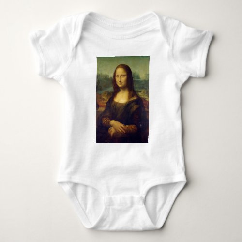 Leonardo da Vincis Mona Lisa Baby Bodysuit