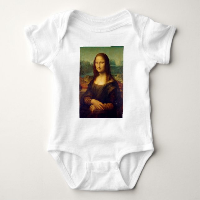 Leonardo da Vinci’s Mona Lisa Baby Bodysuit (Front)