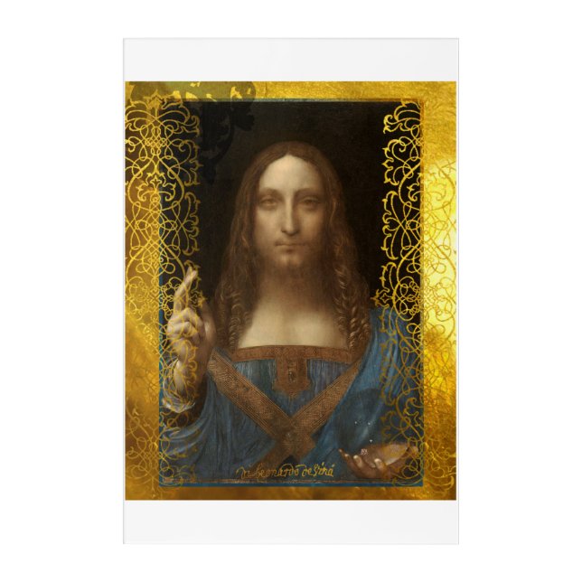 Leonardo_da_Vinci,_Salvator_Mundi Acrylic Print (Front)