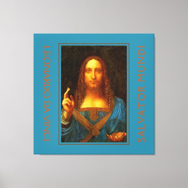 LEONARDO DA VINCI SALVATOR MUNDI Fine Art  Canvas Print (Front)