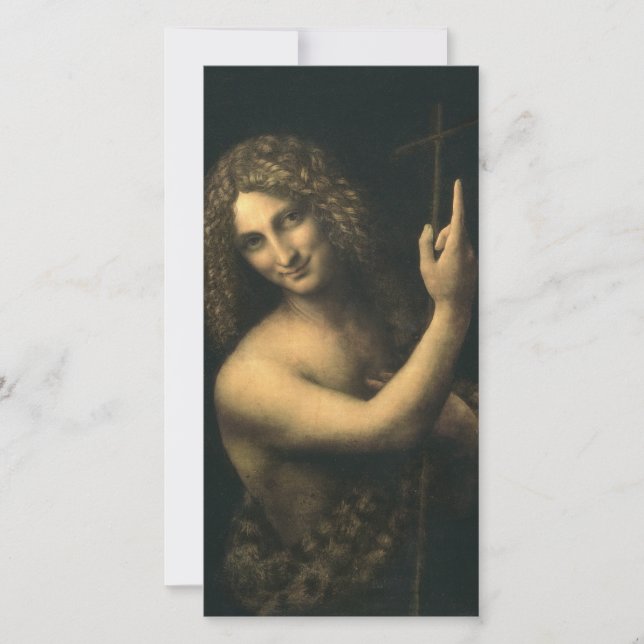 Leonardo Da Vinci - St. John The Baptist Holiday Card (Front)