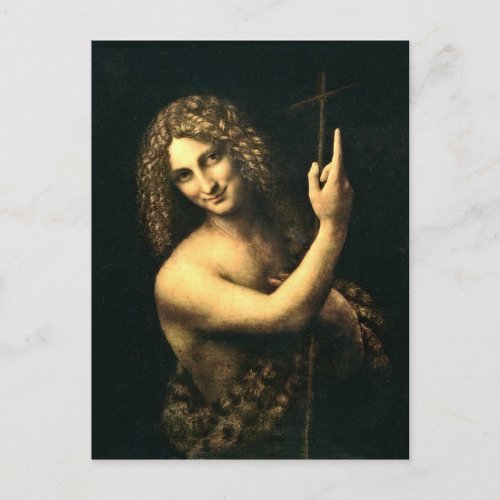 Leonardo Da Vinci _ St John The Baptist Postcard