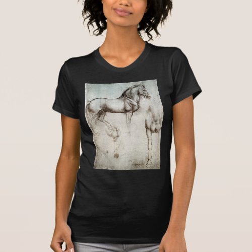 Leonardo da Vinci _ Study of a Horse T_Shirt