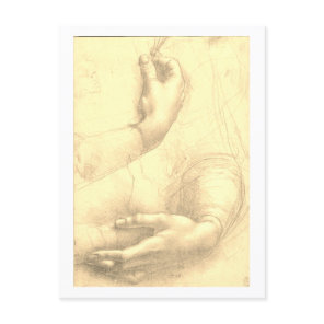 Leonardo da Vinci, Study of a Woman's Hands Postcard