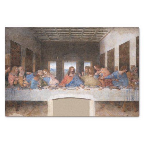 Leonardo Da Vinci  The Last Supper 1495_1498 Tissue Paper