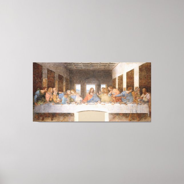 Leonardo da Vinci - The last Supper Canvas Print (Front)