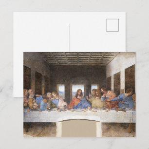 Leonardo da Vinci The Last Supper Fine Art Postcard