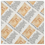Leonardo da Vinci Truth Cannot Be Hidden Quote Fabric