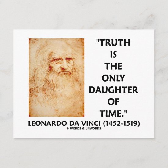 Leonardo da Vinci Truth Is The Only Daughter Time